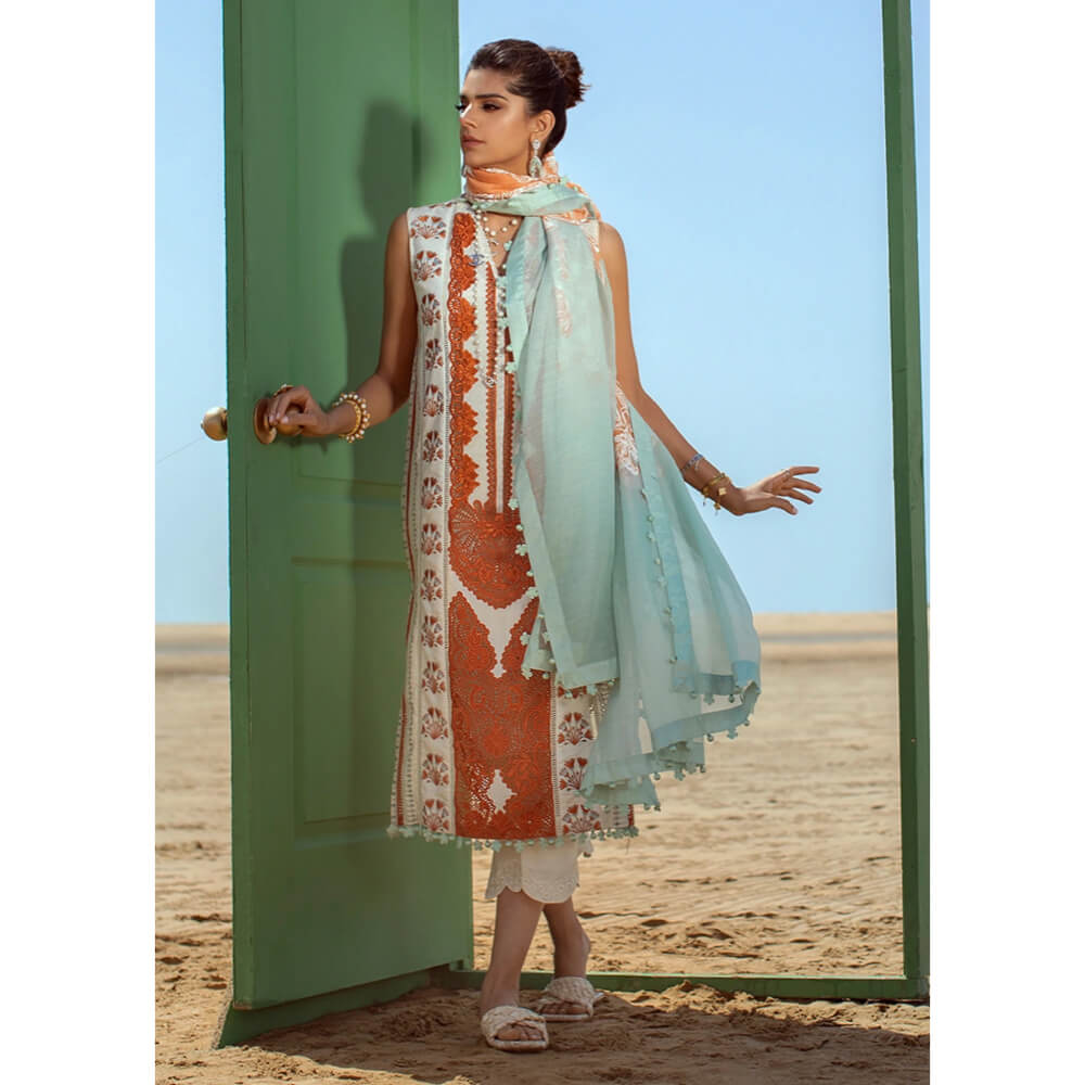 Crimson by Saira Shakira Lawn Collection 22, CR-SS-1A-Mandarin