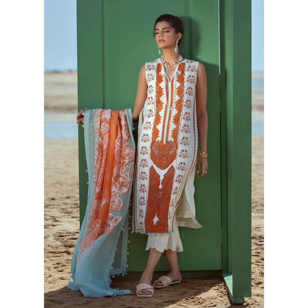 Crimson by Saira Shakira Lawn Collection 22, CR-SS-1A-Mandarin