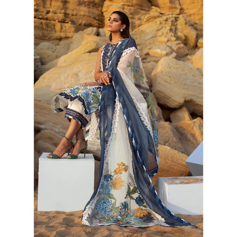 Crimson by Saira Shakira Lawn Collection 22, CR-SS-6A-Cobalt