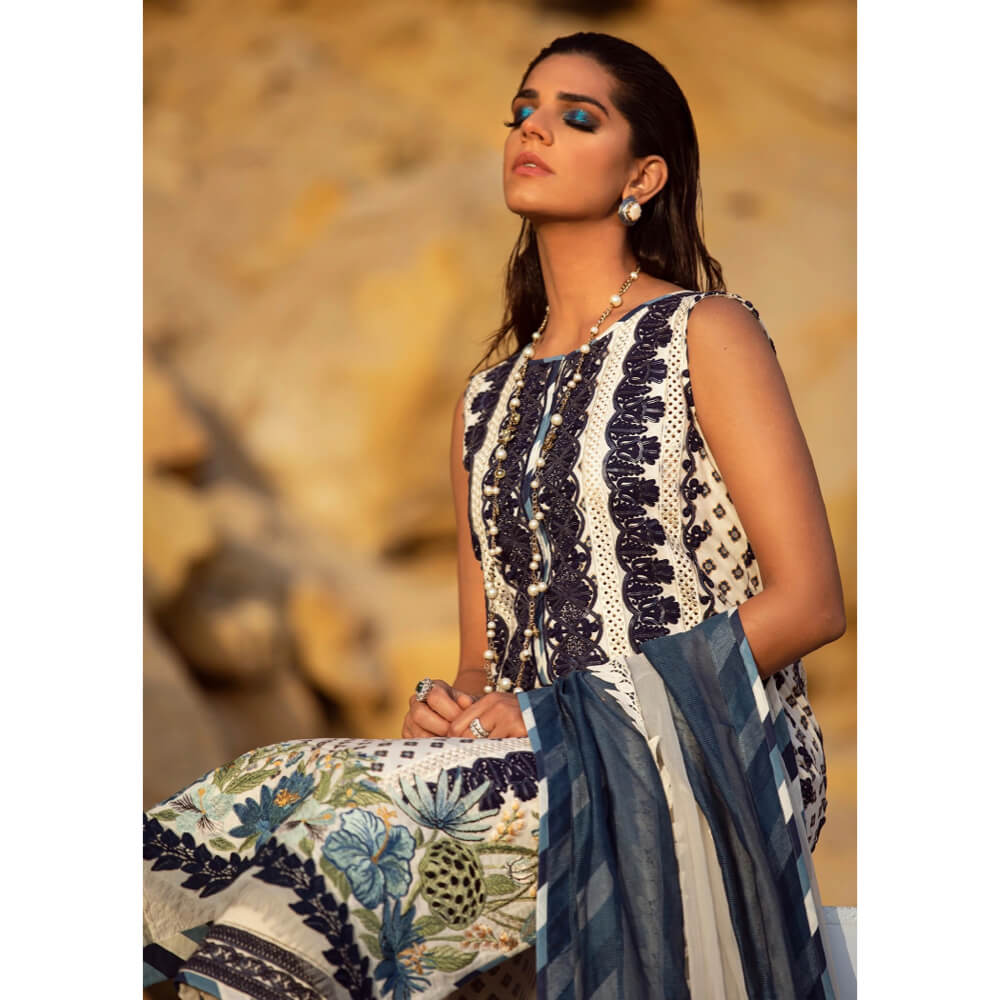 Crimson by Saira Shakira Lawn Collection 22, CR-SS-6A-Cobalt