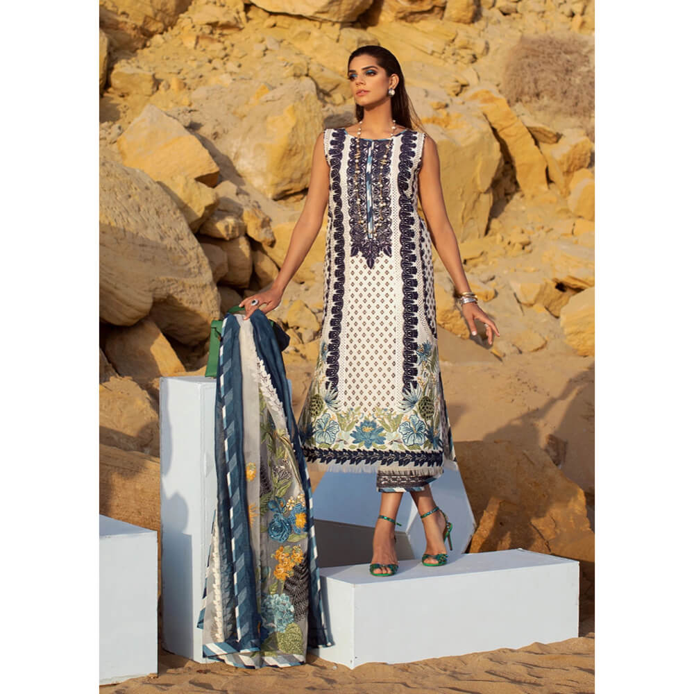 Crimson by Saira Shakira Lawn Collection 22, CR-SS-6A-Cobalt