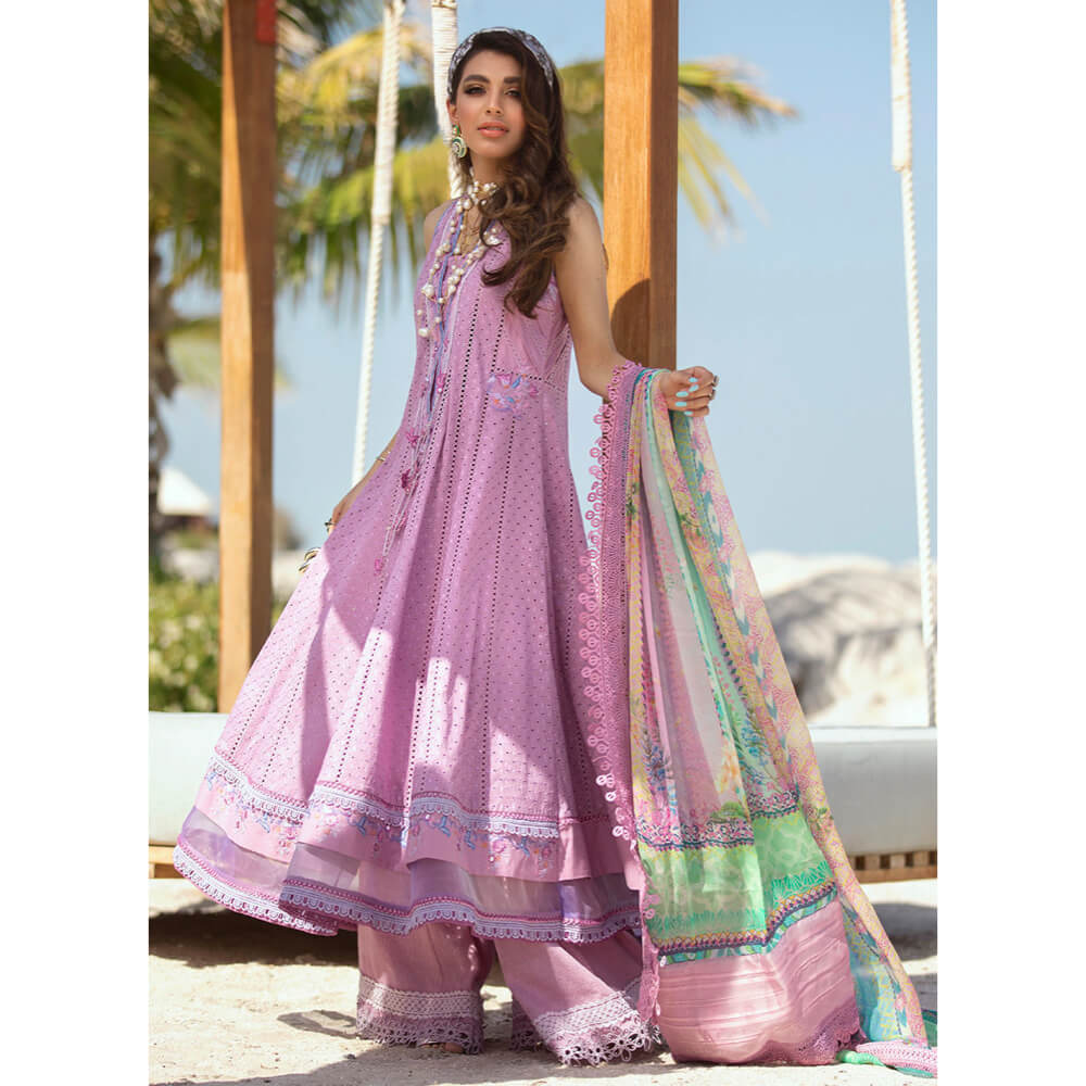 Farah Talib Aziz Luxury Lawn, FTA-06 Marbella Mauve