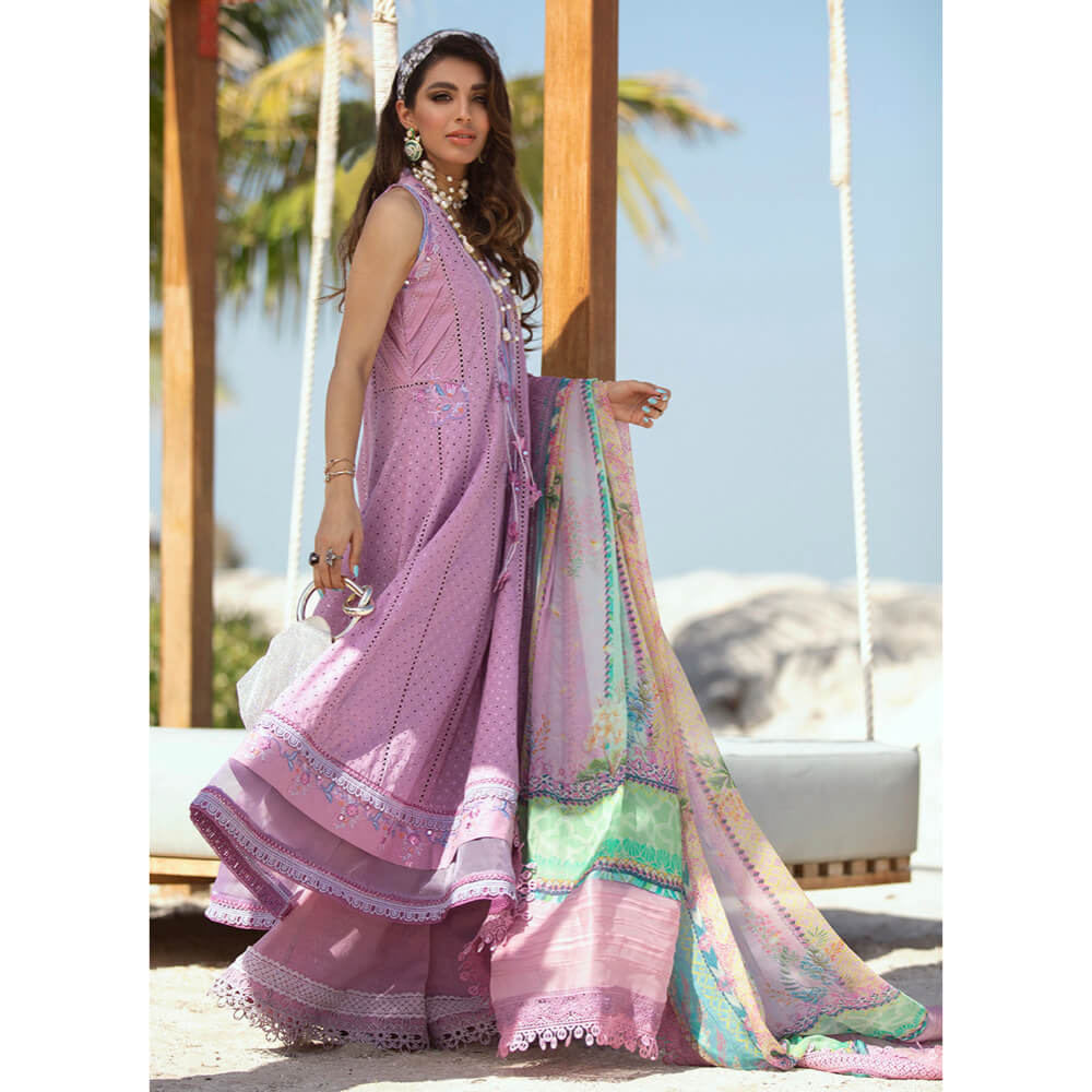 Farah Talib Aziz Luxury Lawn, FTA-06 Marbella Mauve