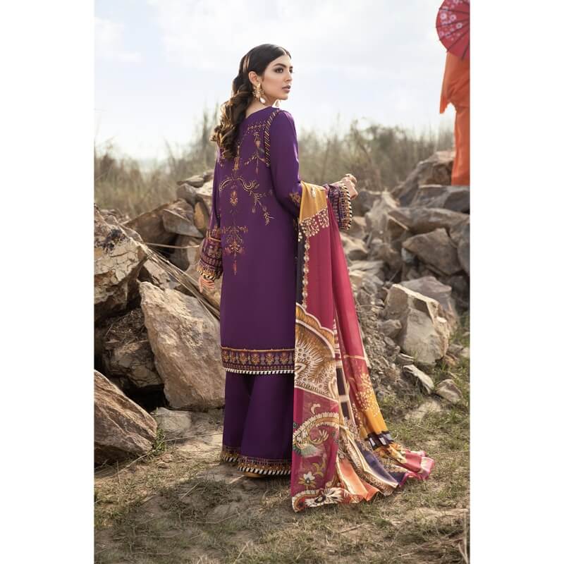 Iznik Luxury Lawn 2021 Horizon, Purple