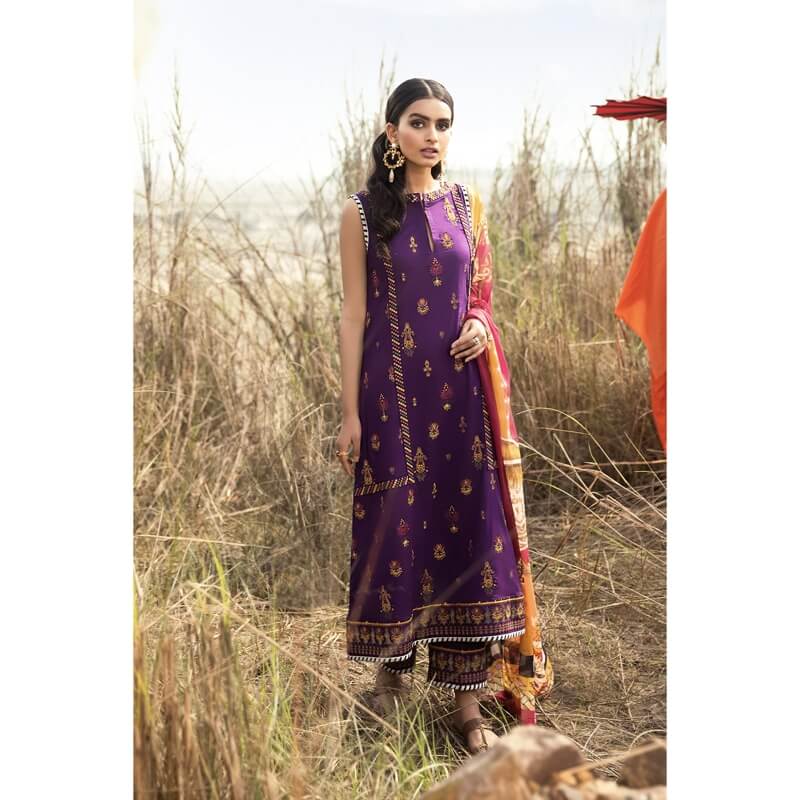 Iznik Luxury Lawn 2021 Horizon, Purple