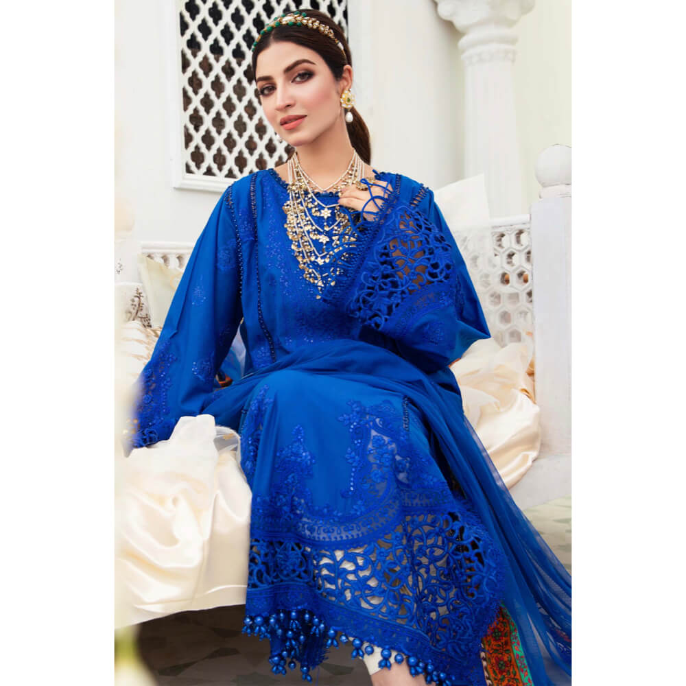 Maria B Eid Lawn'22, EL-22-08-Cobalt Blue