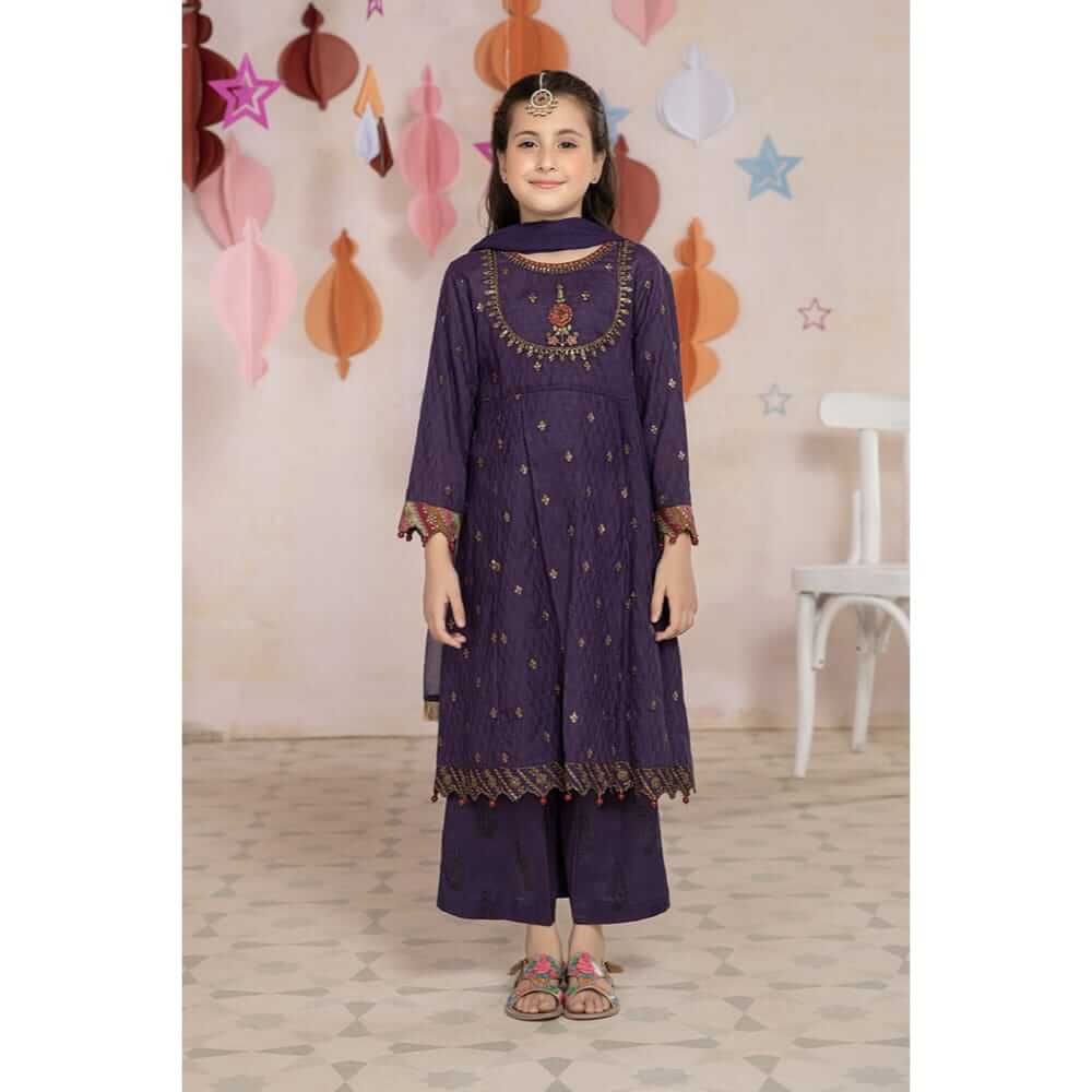 Maria B, Kids Suit, EA21-18, Purple