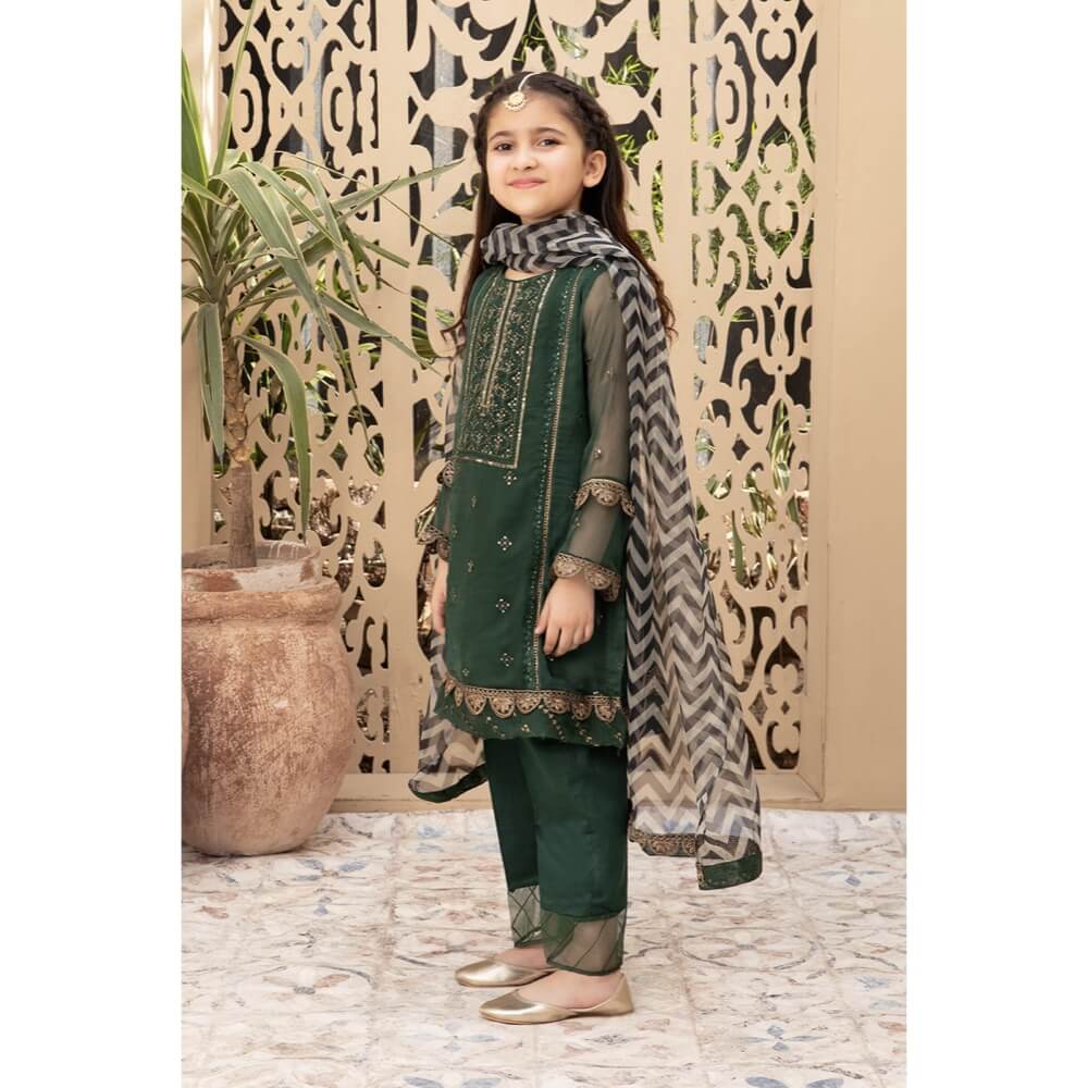 Maria B, Kids Suit, EF21-22, Green