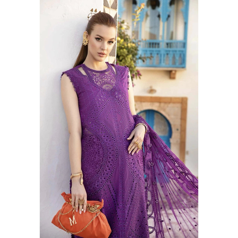 Maria B Luxury Lawn 24, D-2402-B, Purple