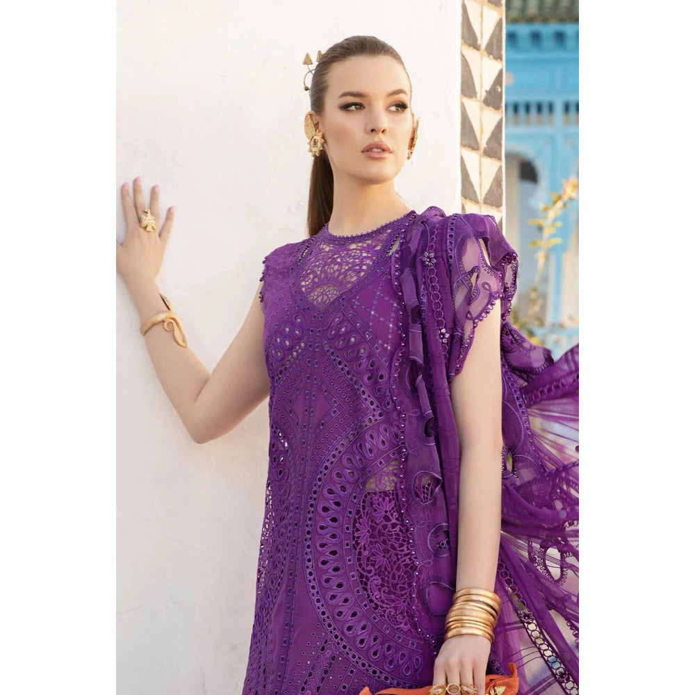 Maria B Luxury Lawn 24, D-2402-B, Purple