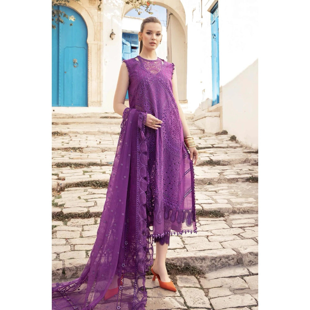 Maria B Luxury Lawn 24, D-2402-B, Purple