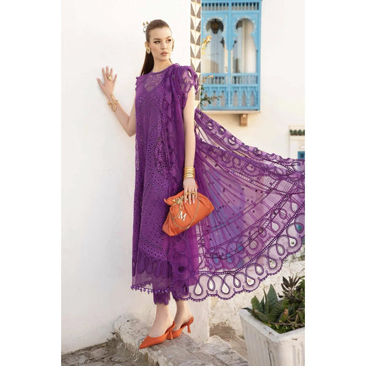 Maria B Luxury Lawn 24, D-2402-B, Purple