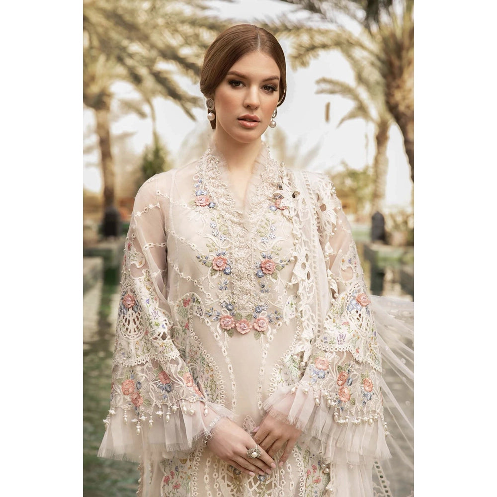 Maria B Luxury Lawn 24, D-2405-A, Off White