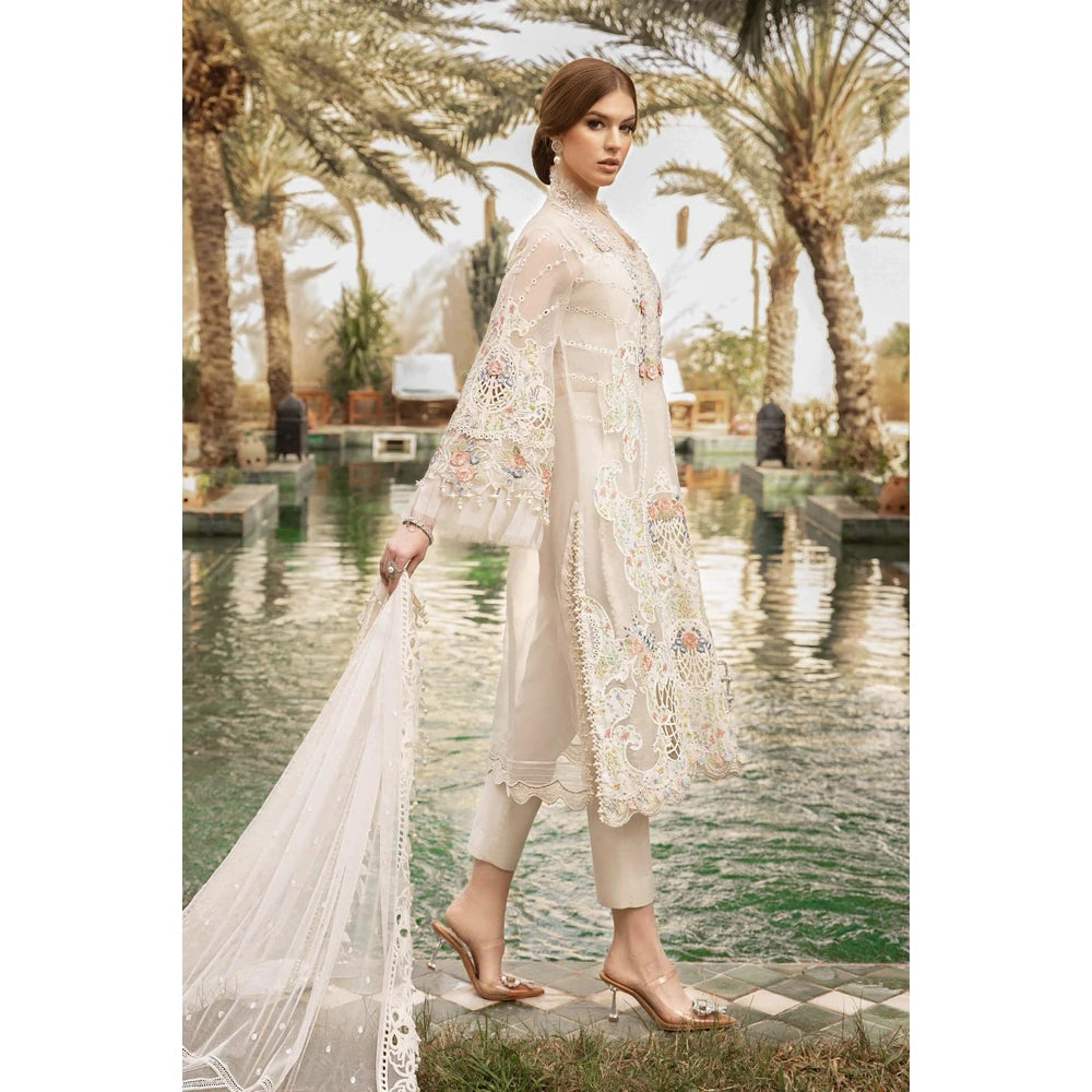 Maria B Luxury Lawn 24, D-2405-A, Off White