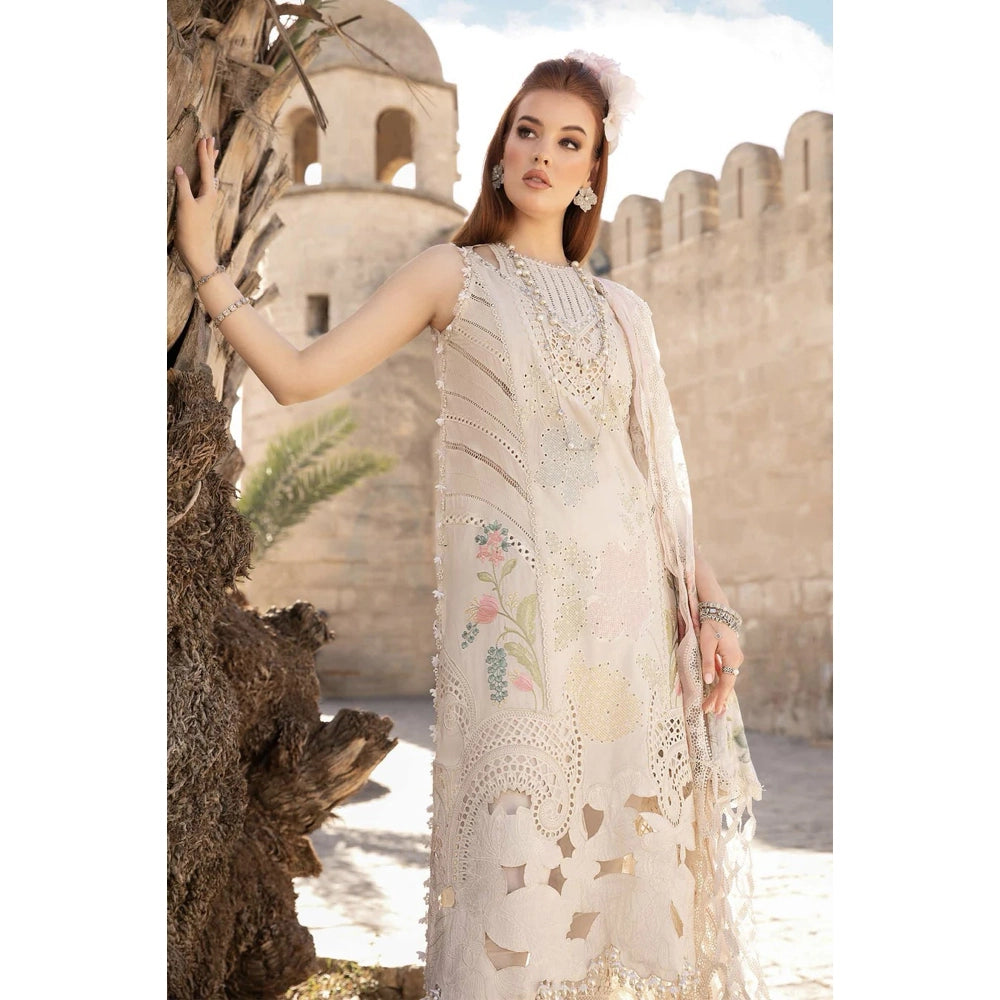 Maria B Luxury Lawn 24, D-2407-A, Off White