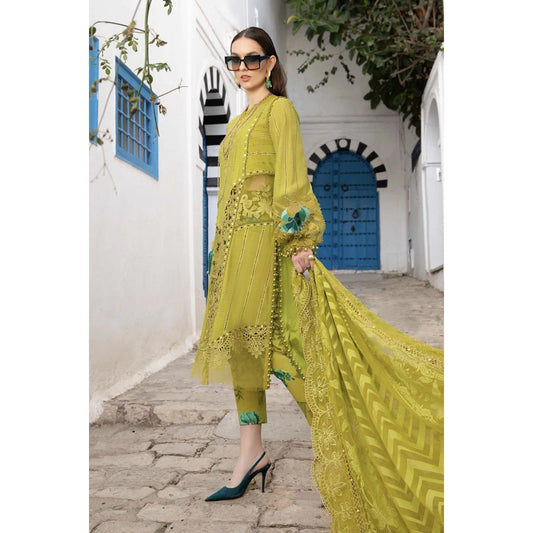 Maria B Luxury Lawn 24, D-2408-A, Green