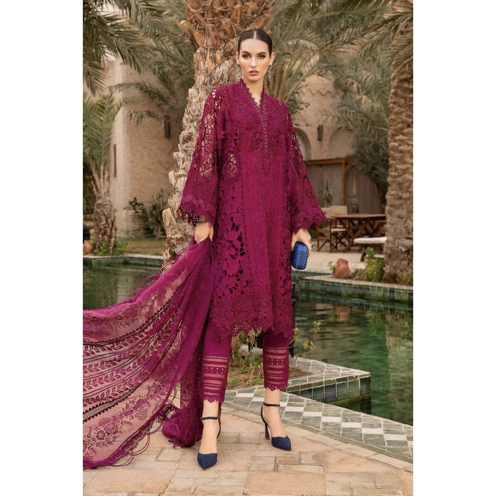 Maria B Luxury Lawn 24, D-2409-B, Magenta