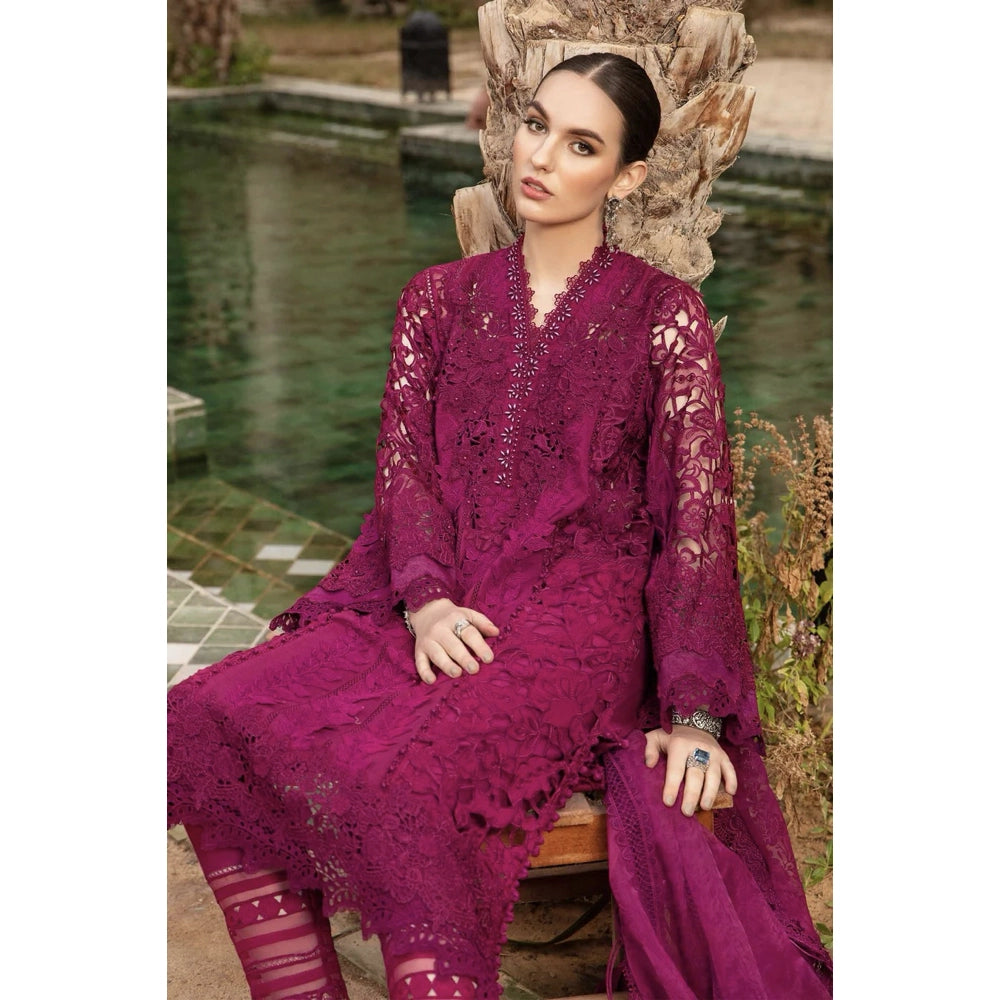 Maria B Luxury Lawn 24, D-2409-B, Magenta