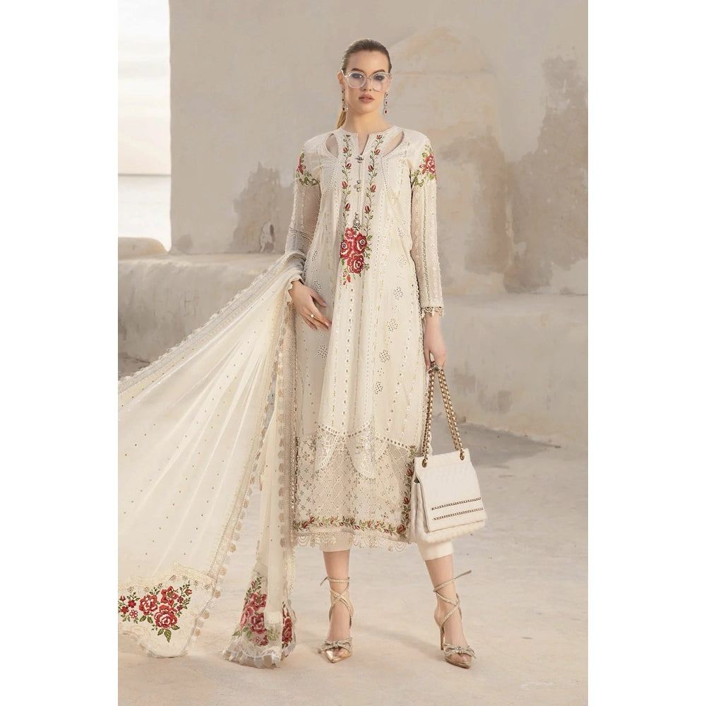 Maria B Luxury Lawn 24, D-2412-A, Off White