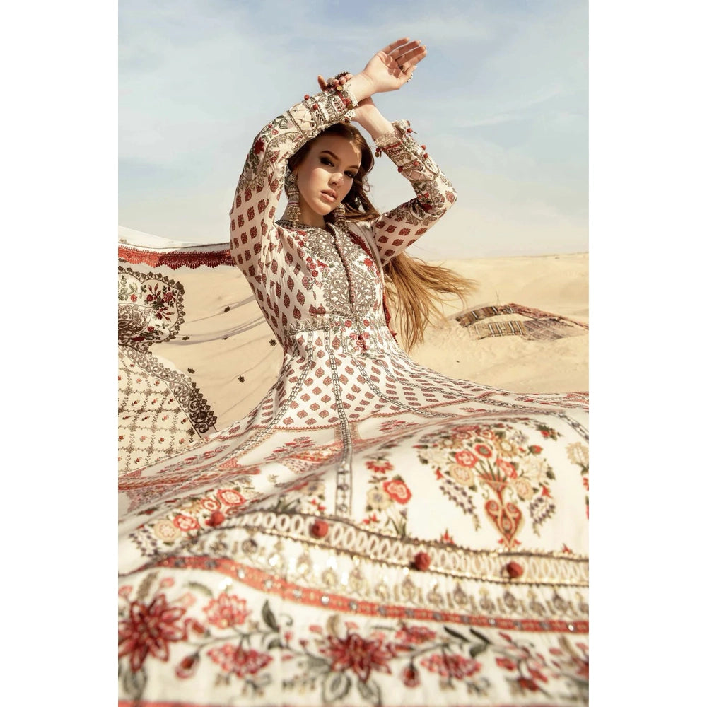 Maria B Luxury Lawn 24, D-2413-A, Off White