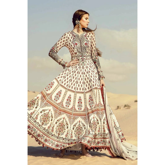 Maria B Luxury Lawn 24, D-2413-A, Off White