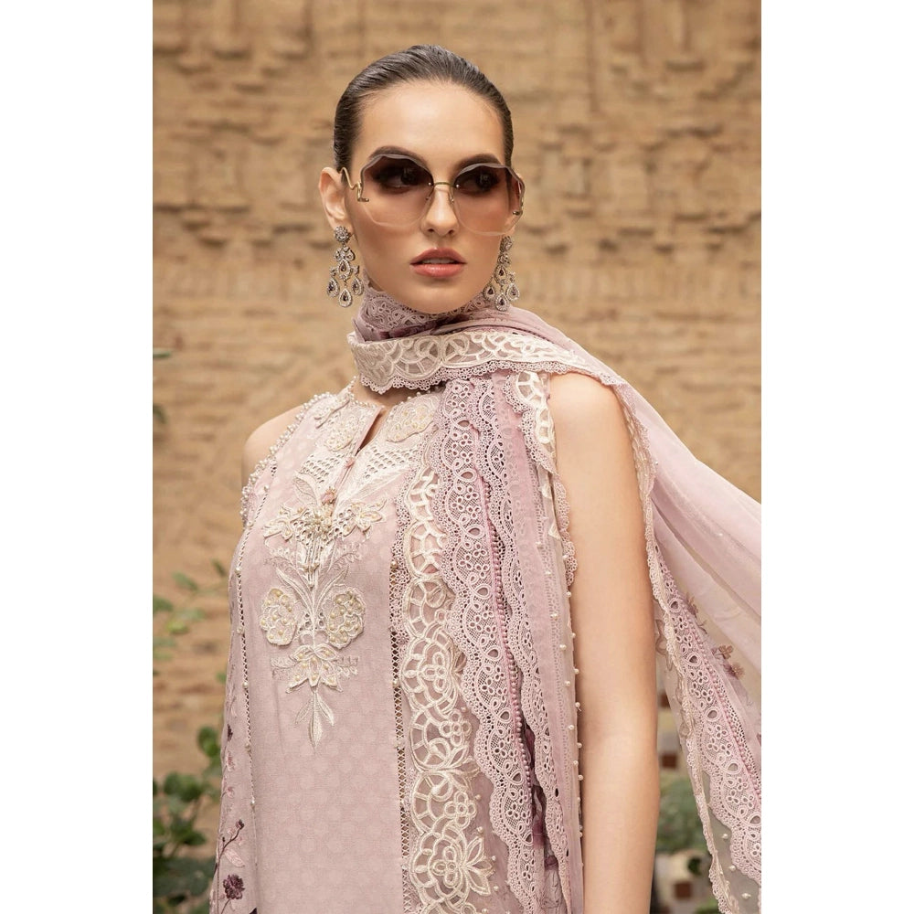 Maria B Luxury Lawn 24, D-2414-A, Pink