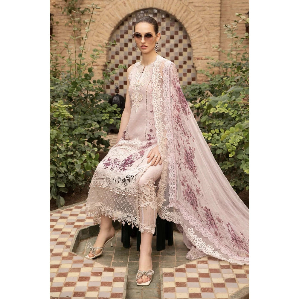 Maria B Luxury Lawn 24, D-2414-A, Pink