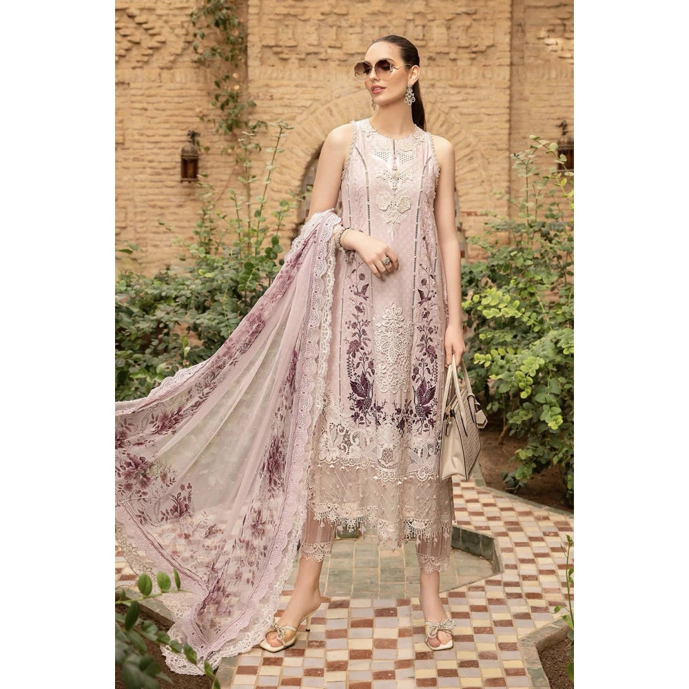 Maria B Luxury Lawn 24, D-2414-A, Pink